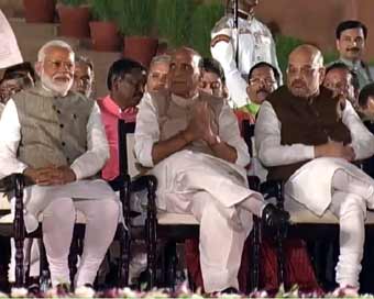 Narendra Modi, Rajnath Singh and Amit Shah