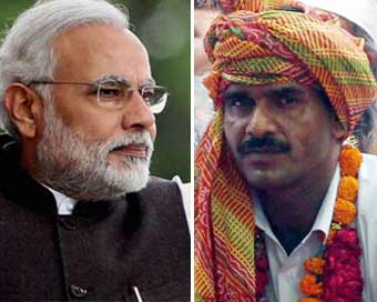 Prime Minister Narendra Modi, Tej Bahadur Yadav (file photo)