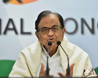 Former Union Minister P. Chidambaram (file photo)