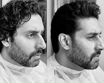 Abhishek Bachchan gets a haircut