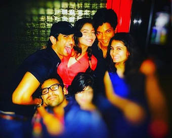 Sushant, Ankita, Mahesh Shetty, Kushal Zaveri in one frame