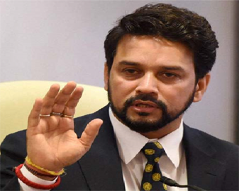 Union Minister of State for Finance Anurag Thakur (file photo)