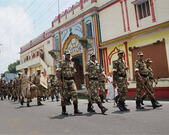 Ayodhya put on high alert following terror threat (file photo)