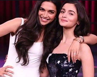 Deepika with Alia (file photo)