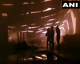 Fire breaks out at logistics godown in Delhi