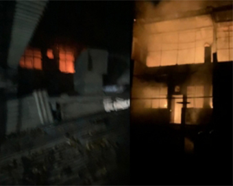 Fire engulfs three factories in Delhi