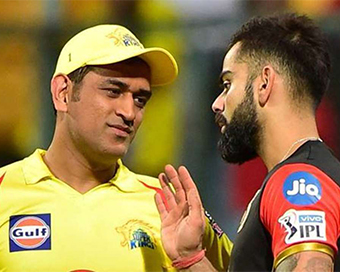 CSK captain MS Dhoni and RCB captain Virat Kohli