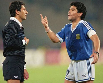 Could have sent off Maradona during anthems: 1990 WC final referee