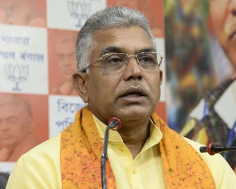 Bengal BJP chief Dilip Ghosh (file photo)