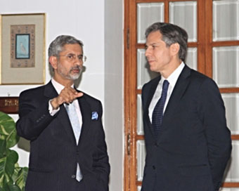 Blinken with Jaishankar (file photo)