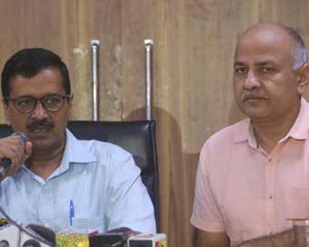  Chief Minister Arvind Kejriwal and Manish Sisodia (file photo)