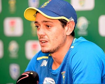 Proteas wicketkeeper-batsman Quinton de Kock