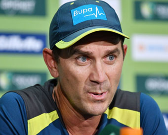 Australia head coach Justin Langer.
