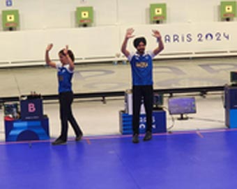 Paris Olympics: Manu, Sarbajot win 10m Air Pistol mixed team bronze