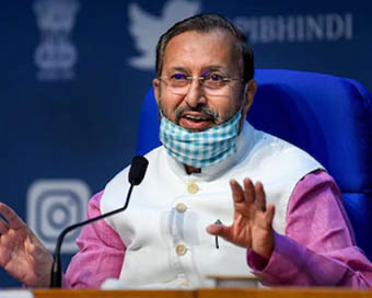 Union Information and Broadcasting Minister Prakash Javadekar.