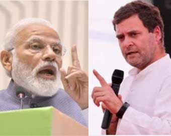 Prime Minister Narendra Modi, Congres President Rahul Gandhi