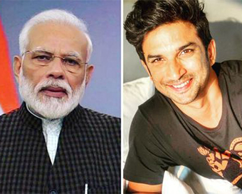 PM Narendra Modi and Sushant Singh Rajput (file pic)