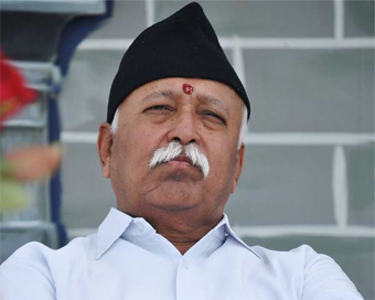 Rashtriya Swayamsewak Sangh chief Mohan Bhagwat (file photo)