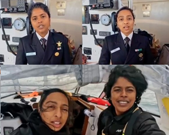 Indian Navy hails women officers for historic voyage on International Women