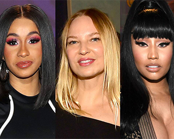 Cardi B, Sia and Nicki Minaj (file photo)