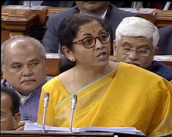 Nirmala Sitharaman in Lok Sabha