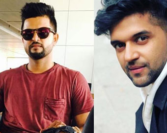 Suresh Raina (left) - Guru Randhawa (right)