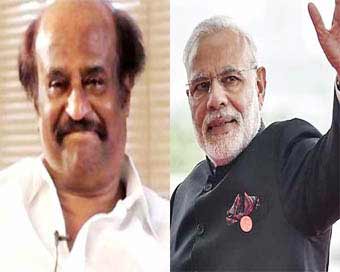 Superstar Rajinikanth and Prime Minister Narendra Modi (file photo)