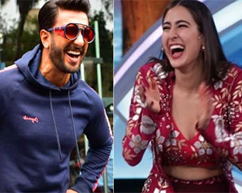 Ranveer Singh (left) - Sara Ali Khan (right)