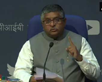 Union Minister for Electronics and IT, Ravi Shankar Prasad