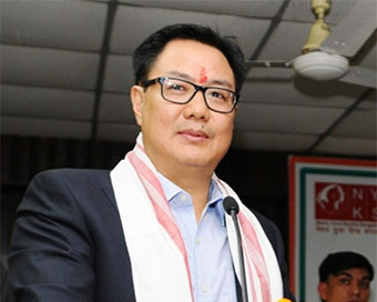 Union Sports Minister Kiren Rijiju 