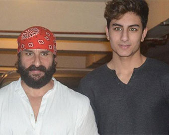 Saif Ali Khan with son Ibrahim Ali Khan (file photo)