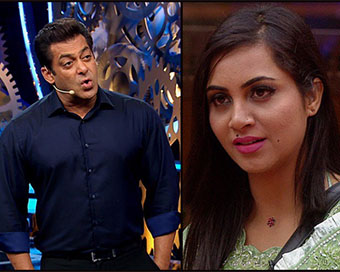 Salman Khan (left) - Arshi Khan (right)