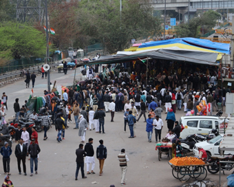 New Delhi: Poeple Protests against the Citizenship Amendment Act (CAA), National Register of Citizens (NRC) and National Population Register (NPR), underway at Delhi