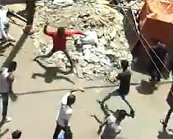 Stone pelting in Indore