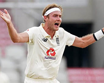  England fast bowler Stuart Broad