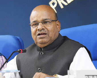  New Delhi: Union Social Justice and Empowerment Minister Thaawar Chand Gehlot addresses a press conference on the achievements of the Ministry of Social Justice and Empowerment, during the last four years, in New Delhi.