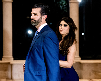 Donald Trump Jr. with girlfriend kim Guilfoyle