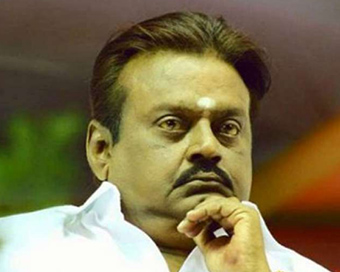 Actor-turned-politician Vijayakant 