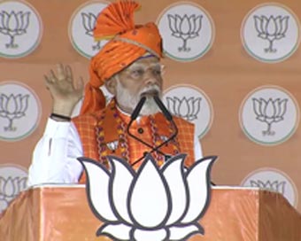 In MPaPrime Minister Narendra Modi poll rally, PM Modi assails Congress for 